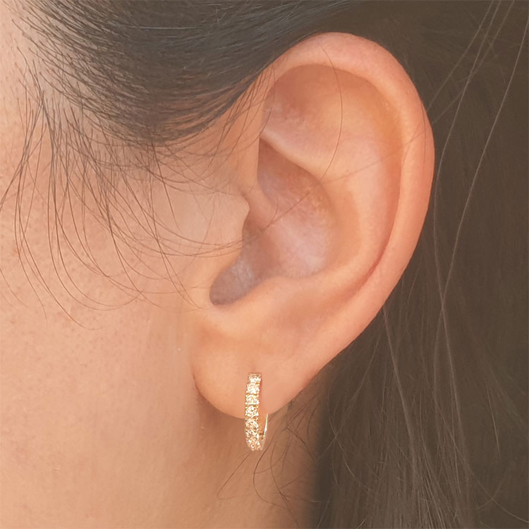 0.36 Carat Diamond Hoop Earrings - Special Edition!