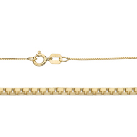 18" Length 14K 0.5mm Venetian Gold Chain