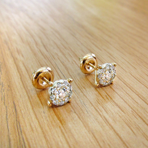 14K Gold 0.40ctw Diamond Stud Earrings