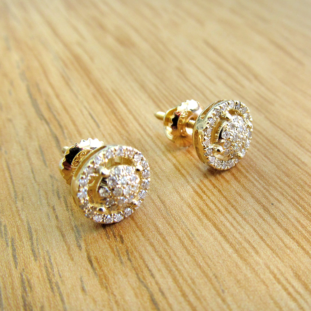 14K Gold 0.32ctw Diamond Stud Earrings