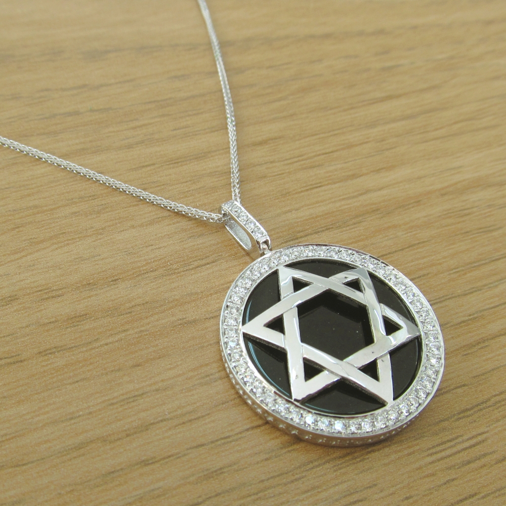 Special Unique Diamond Star of David Pendant