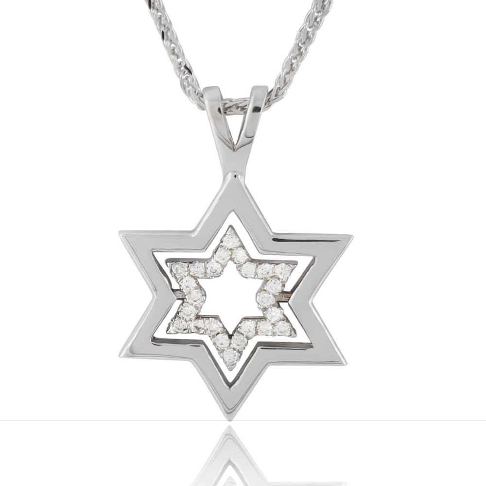 Turns upside down Star of David pendant