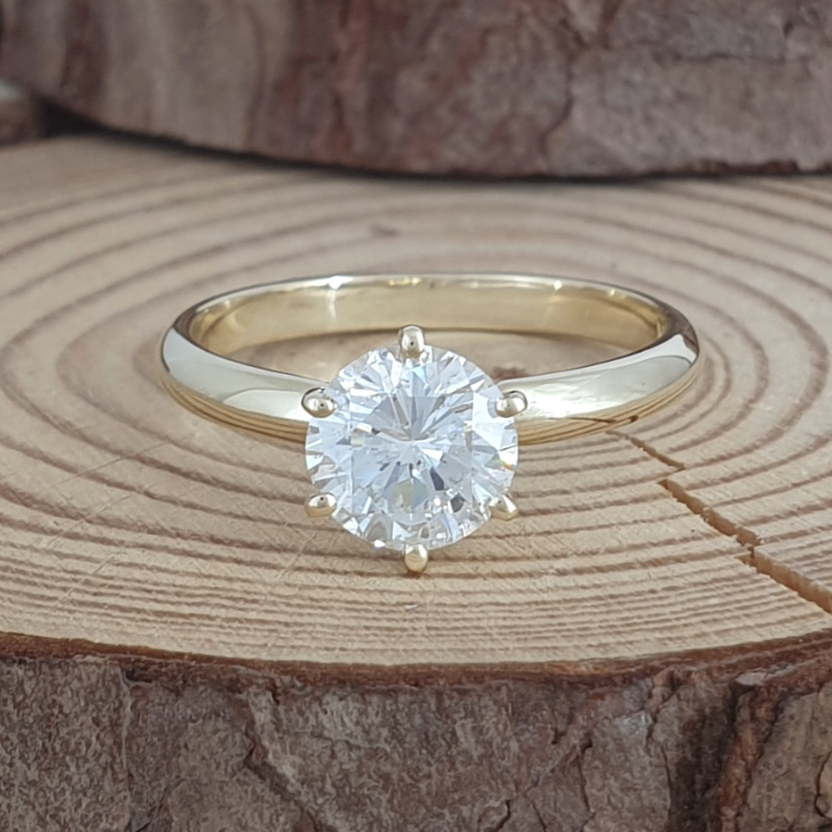 1 Carat Diamond Ring (Enhanced) - Excellent Visibility