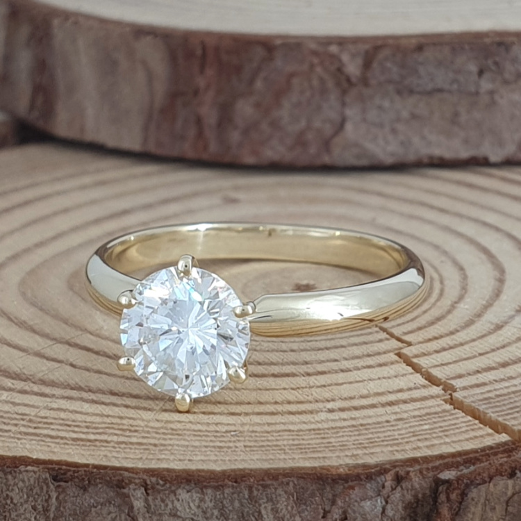 תמונה נוספת של התכשיט טבעת יהלום מטופל 1.00 קראט ברמת נראות מעולה
