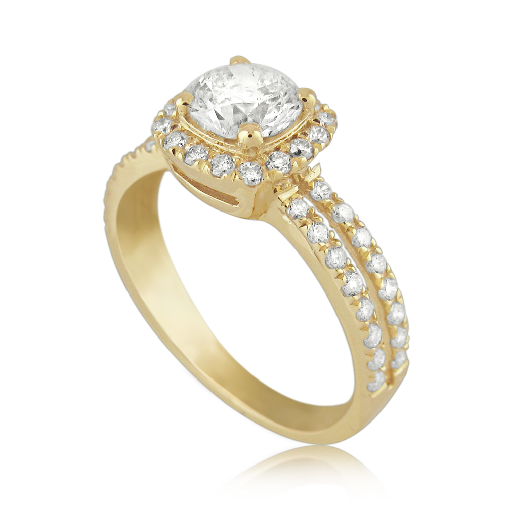 14K Gold 1.00ctw Diamond Engagement Ring