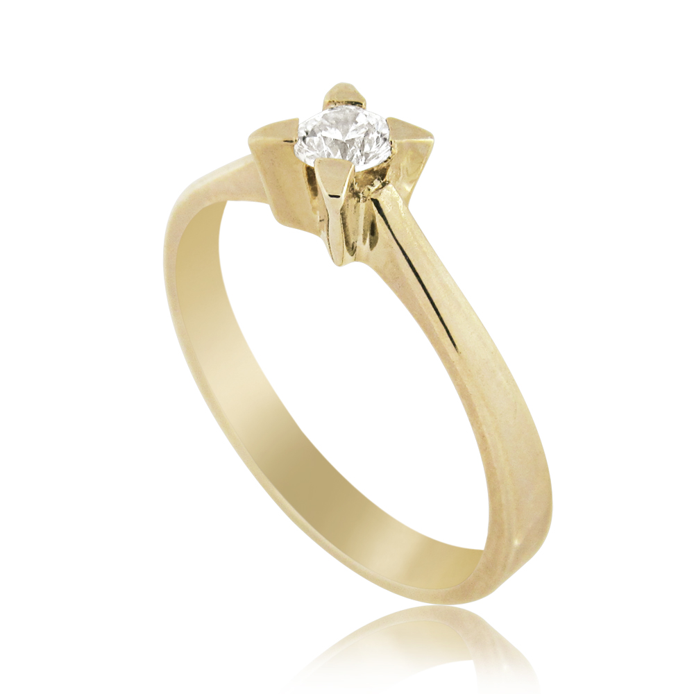 A classy & delicate engagement ring with a 0.15 carat diamond