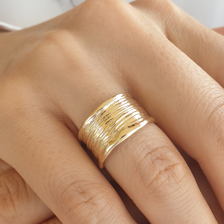 Solid Gold Wide Wedding Ring