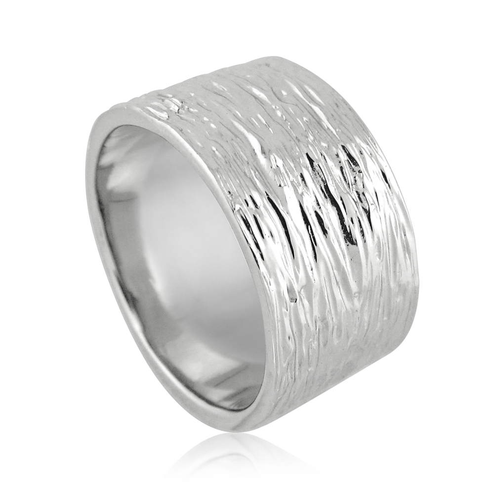 Thick ,14K wedding ring for women-white gold!