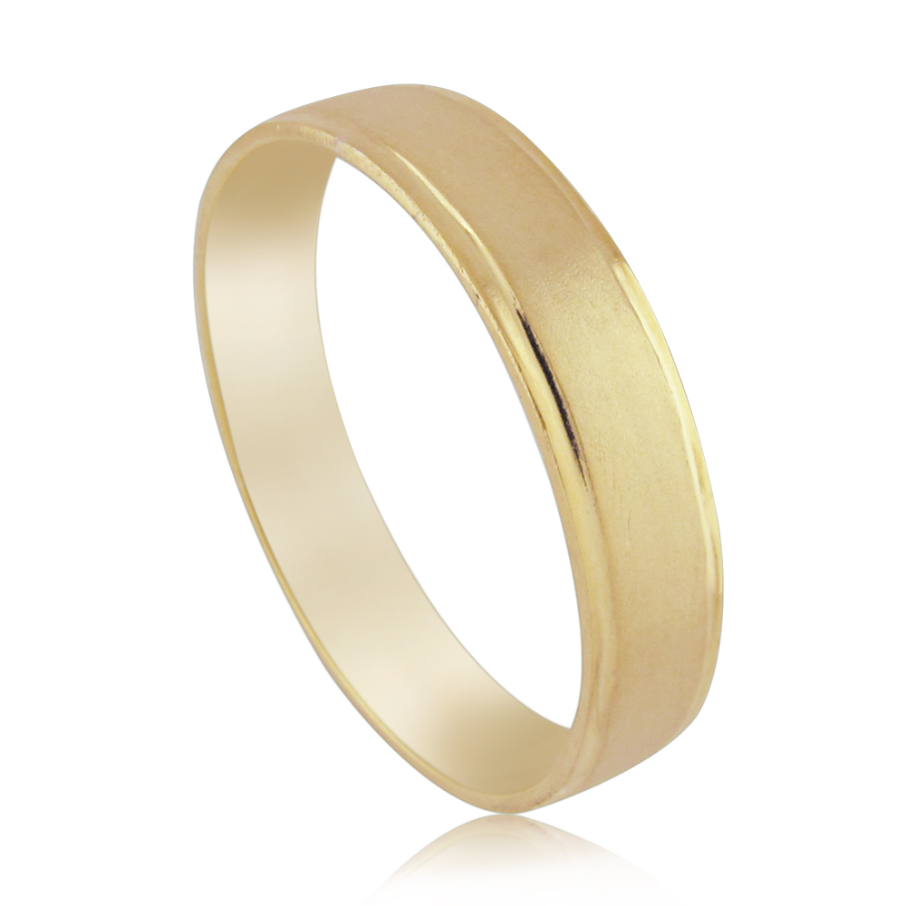 A wedding ring for a man with a bright margin