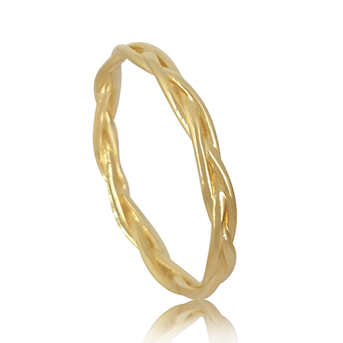 14K Gold Braided Ring